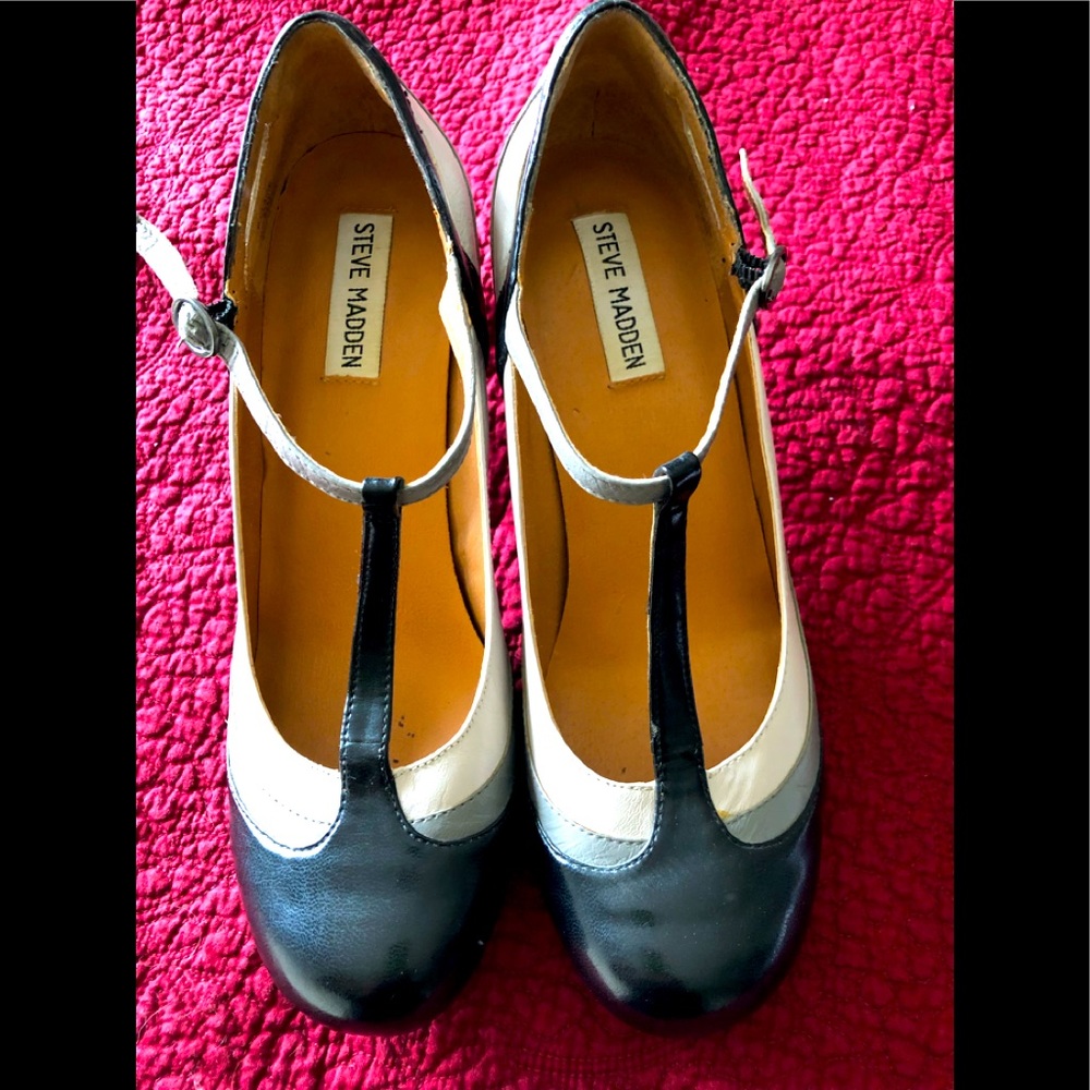 Steve Madden Sz 8.5 kitten heel Mary Janes